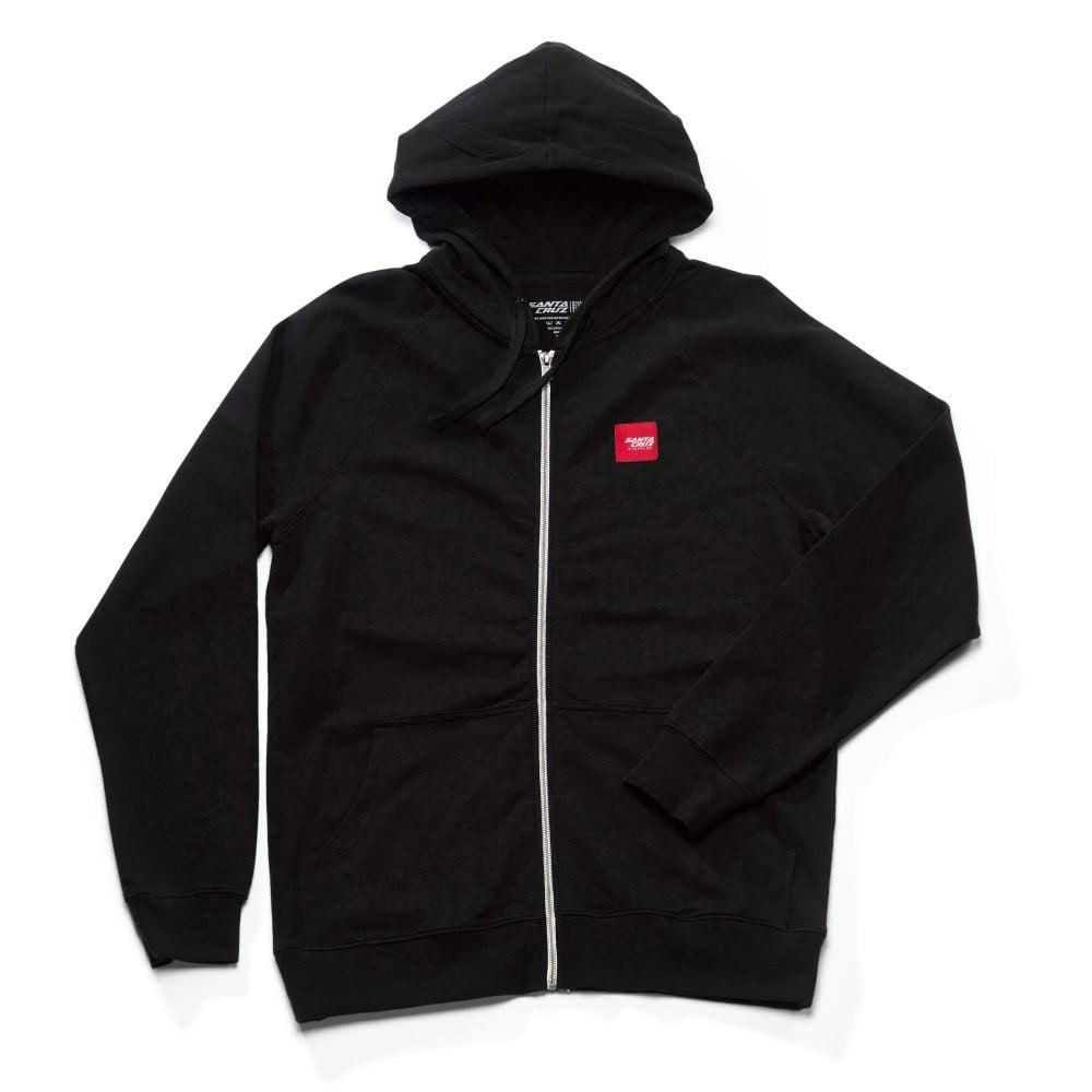 Santa Cruz Patch Zip Hoodie - Liquid-Life #Wähle Deine Farbe_Black
