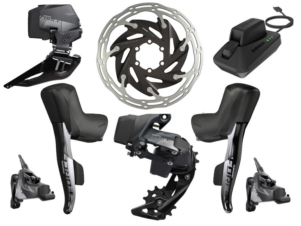 Sram Force eTap AXS Kit | Scheibenbremse Flat Mount 2-fach