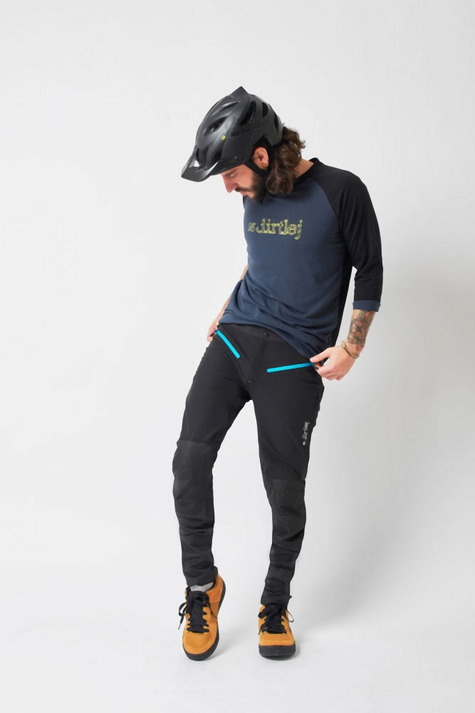 dirtlej trailscout half & half long - Liquid-Life #Wähle Deine Farbe_black/turq