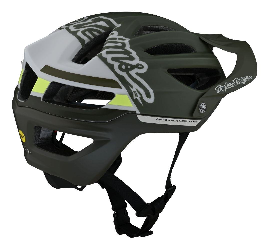 Troy Lee Designs A2 MIPS Helm Silhouette - Liquid-Life #Wähle Deine Farbe_green