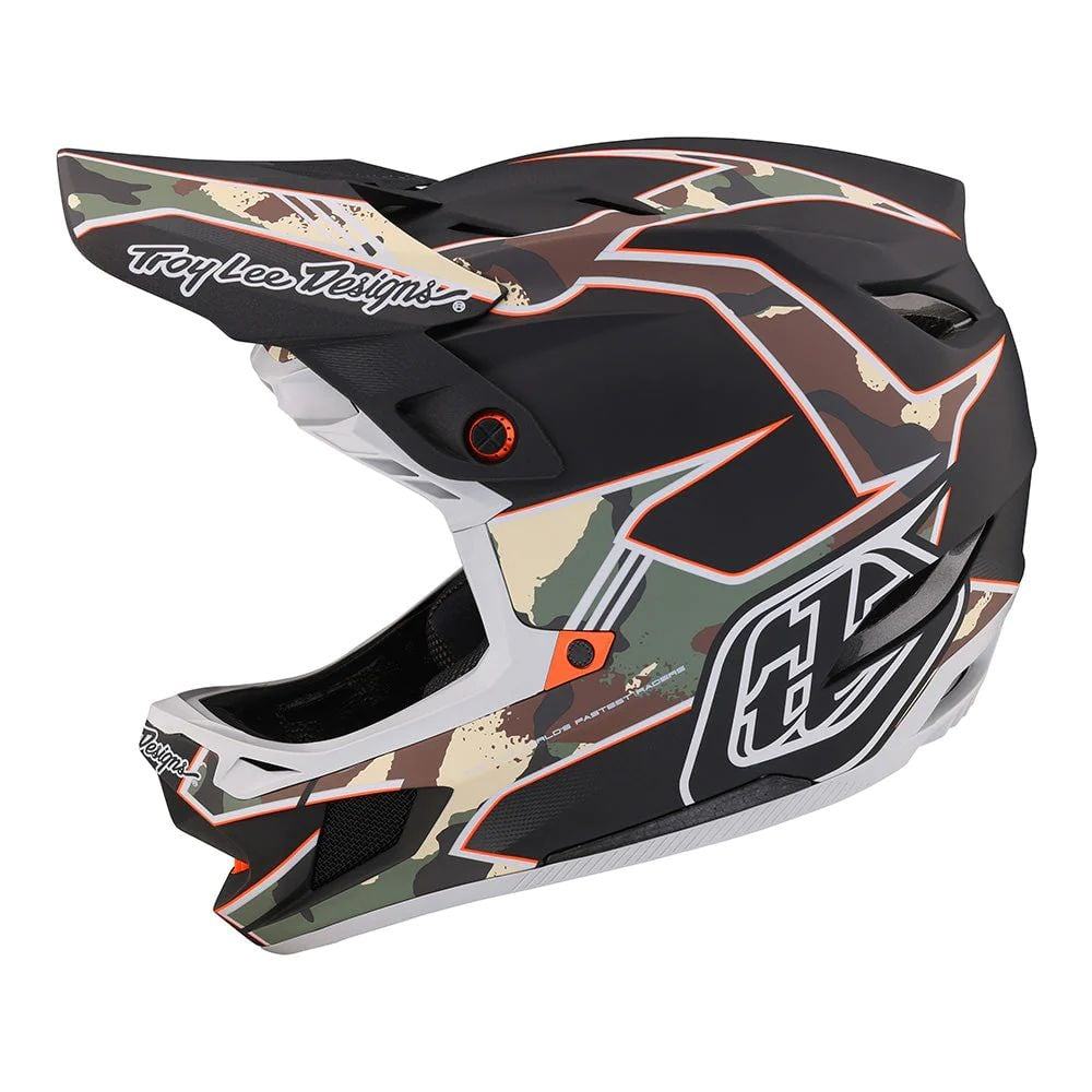Troy Lee Designs D4 Composite Helmet W/Mips - Liquid-Life #Wähle Deine Farbe_Matrix Camo Army Green