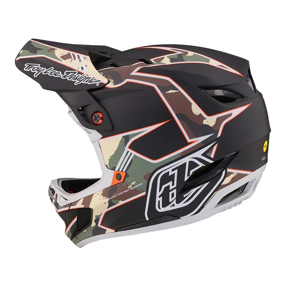 Troy Lee Designs D4 Composite Helmet W/Mips - Liquid-Life #Wähle Deine Farbe_Matrix Camo Army Green