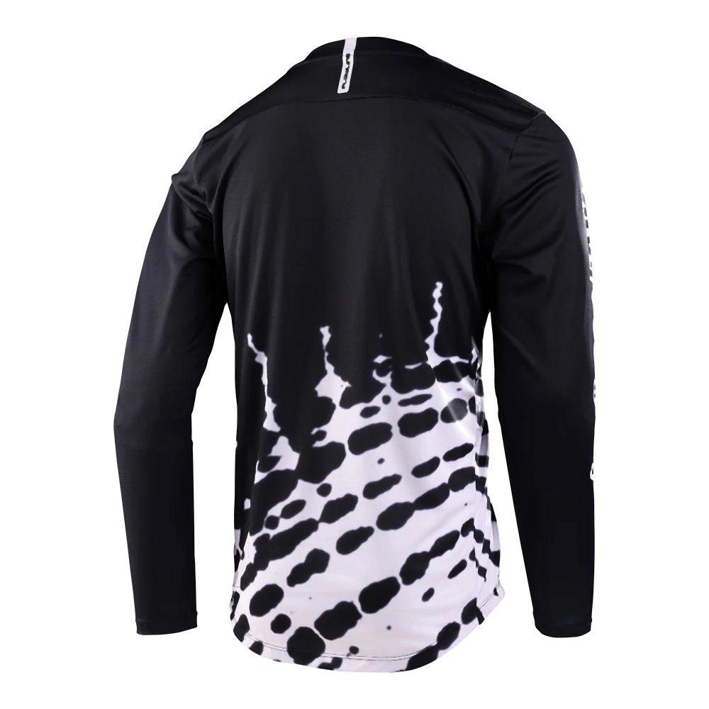 Troy Lee Designs Flowline LS Jersey Big Spin - Liquid-Life #Wähle Deine Farbe_Black