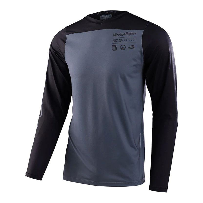 Troy Lee Designs Skyline LS Jersey Mono - Liquid-Life #Wähle Deine Farbe_Charcoal