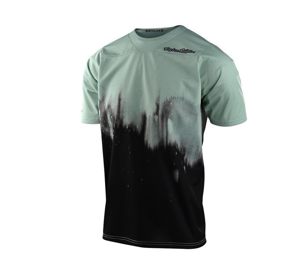 Troy Lee Designs Skyline SS Jersey Youth Diffuze - Liquid-Life #Wähle Deine Farbe_Smoke Green / Black