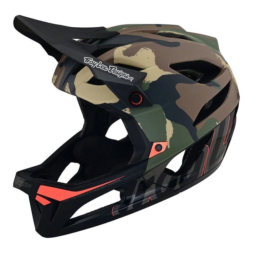 Troy Lee Designs Stage Helmet W/Mips - Liquid-Life #Wähle Deine Farbe_Signature Camo Army Green