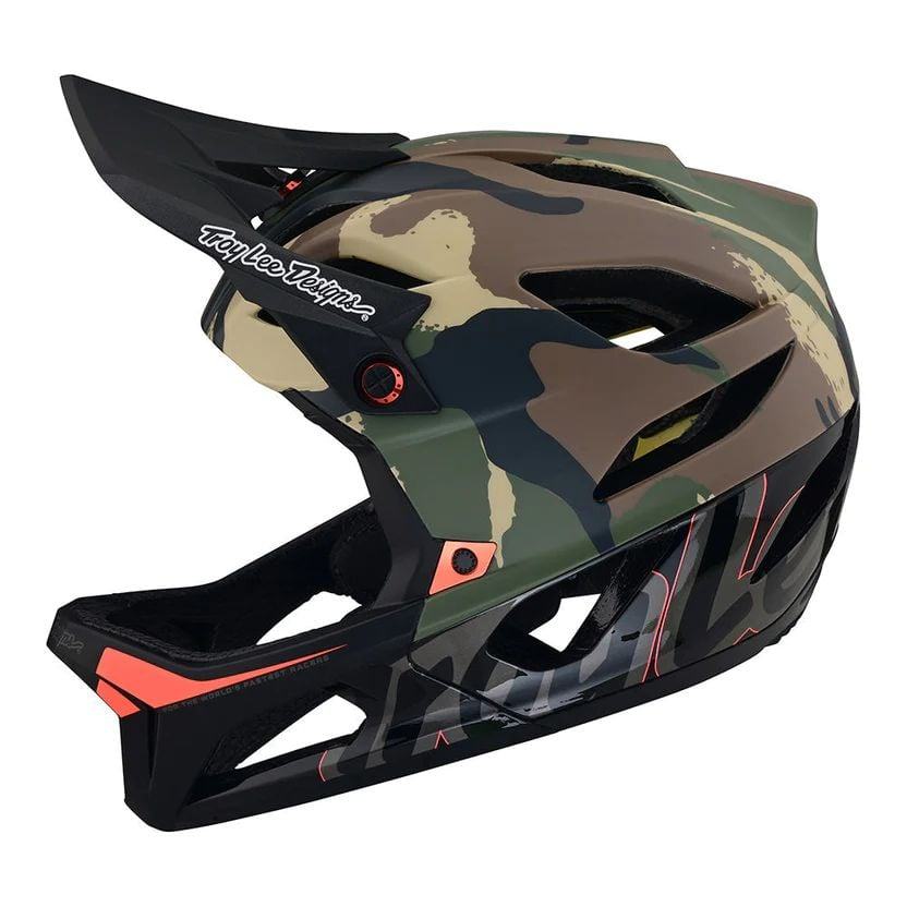 Troy Lee Designs Stage Helmet W/Mips - Liquid-Life #Wähle Deine Farbe_Signature Camo Army Green