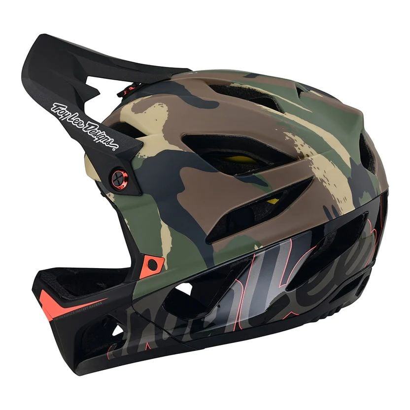 Troy Lee Designs Stage Helmet W/Mips - Liquid-Life #Wähle Deine Farbe_Signature Camo Army Green