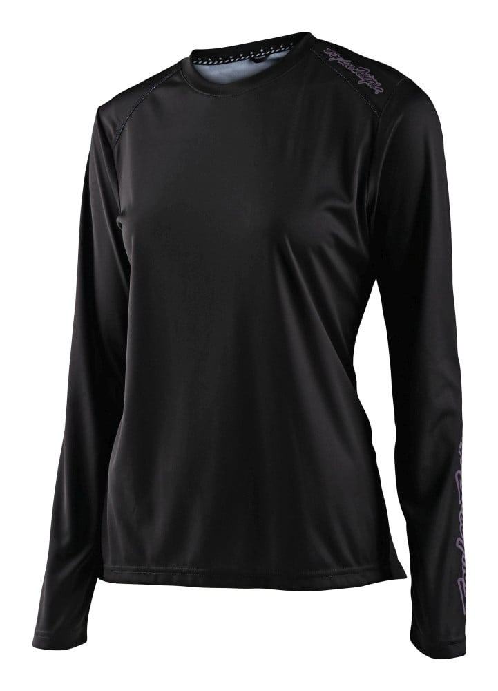Troy Lee Designs Womens Lilium LS Jersey - Liquid-Life #Wähle Deine Farbe_Solid black
