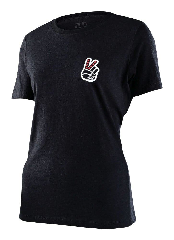 Troy Lee Designs Womens Peace Out T-Shirt - Liquid-Life #Wähle Deine Farbe_black heather