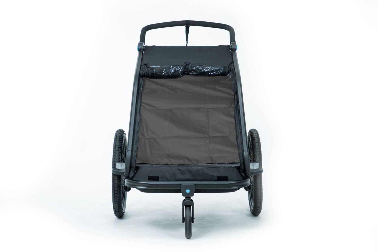 Cube Kinder Fahrradanhänger Double CMPT schwarz - Liquid-Life