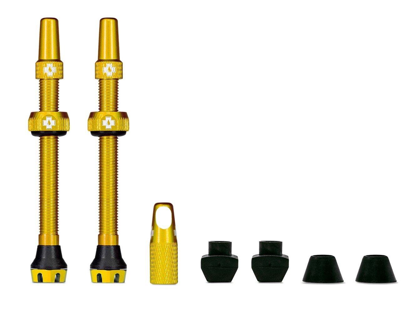 Muc Off Tubeless Valve Kit V2 Universal MTB & Road - Liquid-Life #Wähle Deine Farbe_gold