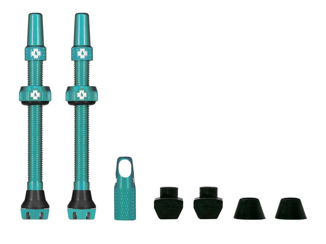 Muc Off Tubeless Valve Kit V2 Universal MTB & Road - Liquid-Life #Wähle Deine Farbe_Turquoise