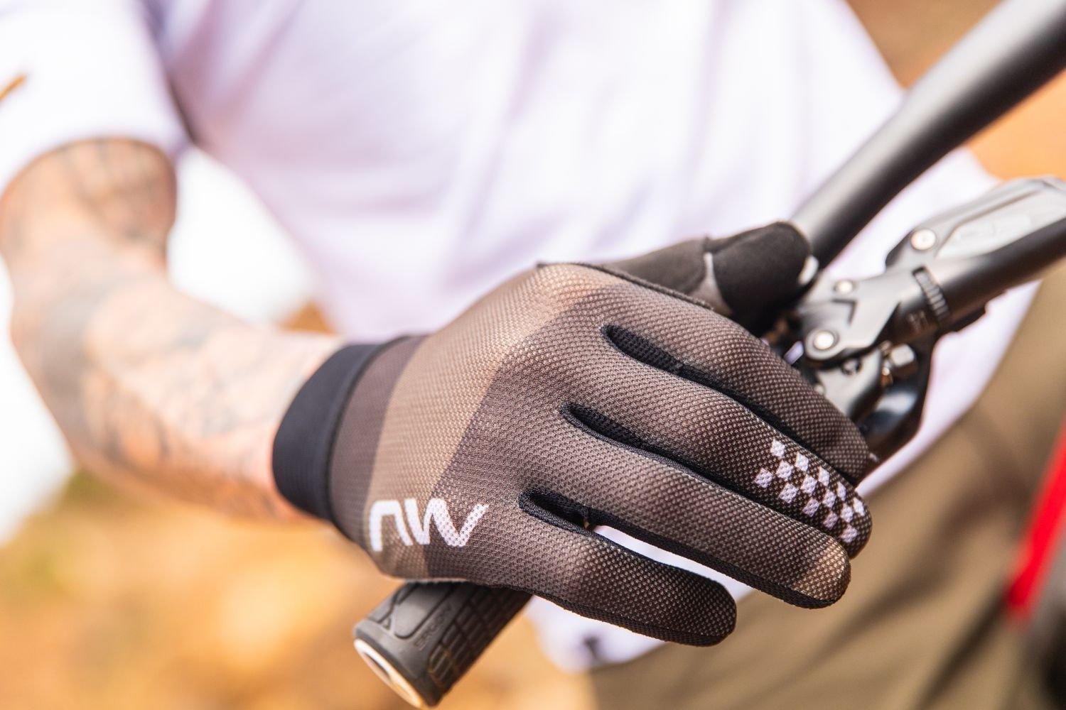 Northwave Air LF Full Finger Glove - Liquid-Life #Wähle Deine Farbe_Green Fore/Grey