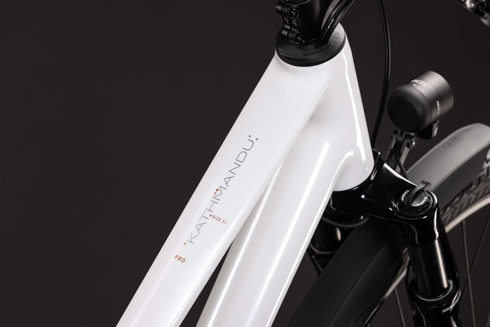 Cube Kathmandu Pro metallicwhite´n´chrome Trapeze 2027