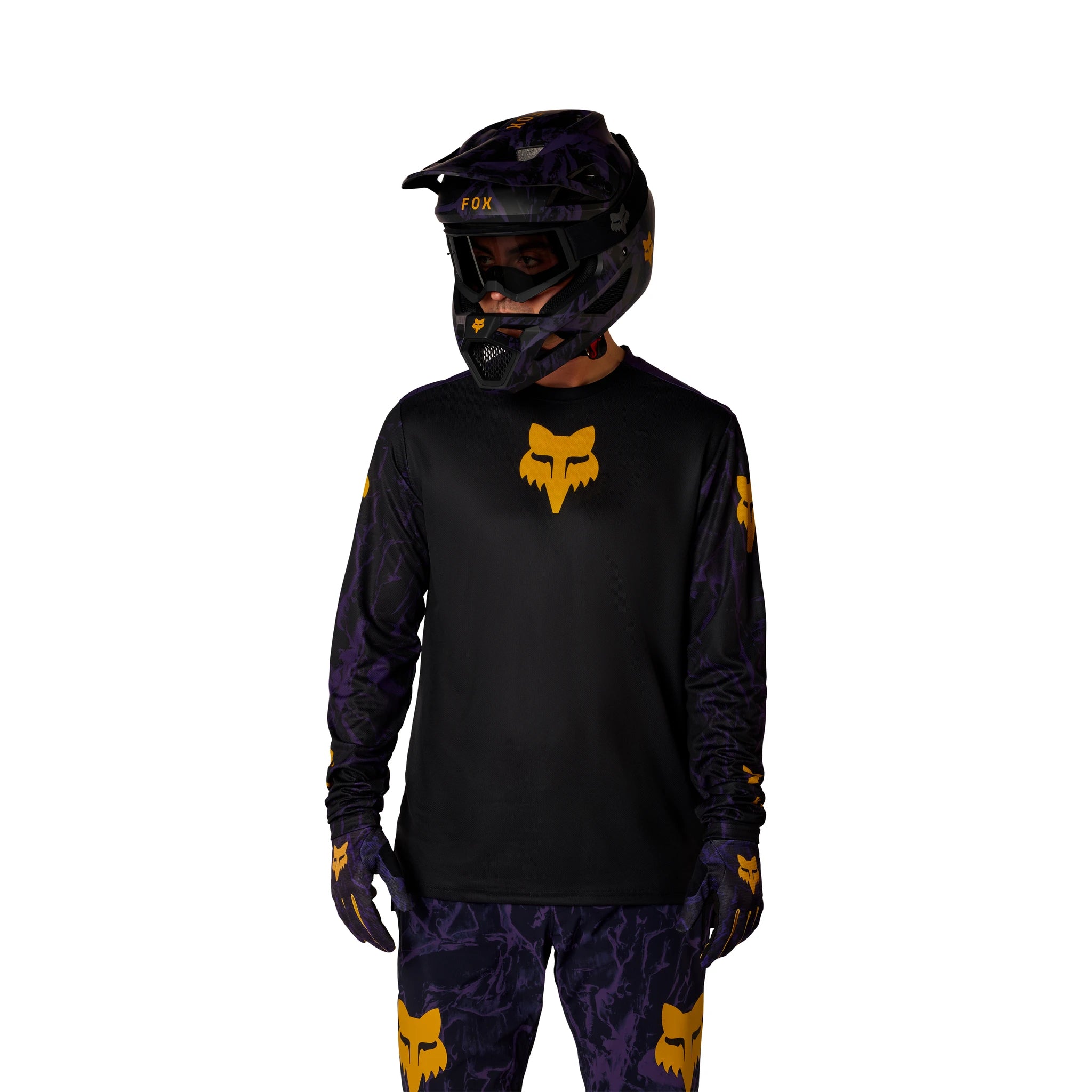 Fox Ranger LS Jersey I. Print - Liquid-Life #Wähle Deine Farbe_plum