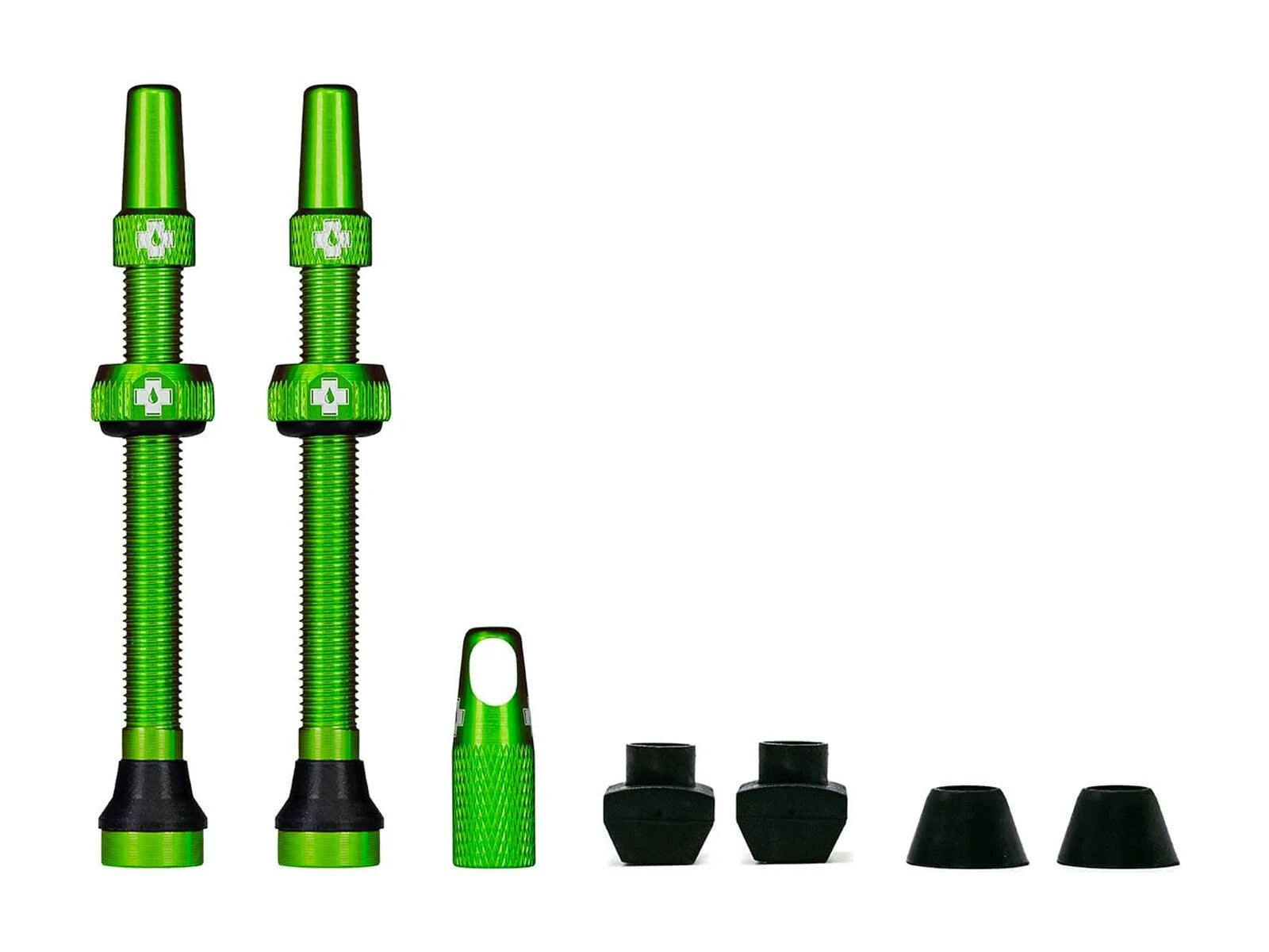 Muc Off Tubeless Valve Kit Universal 60 mm - Liquid-Life #Wähle Deine Farbe_green