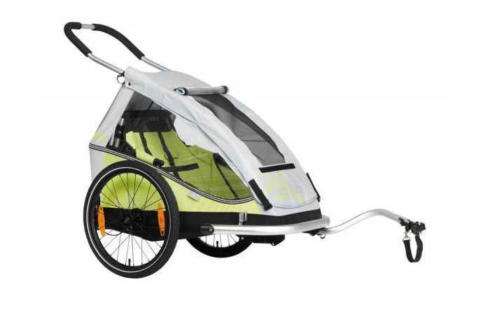 XLC Bicycle Children's Trailer Mono 20" Lime/Silver