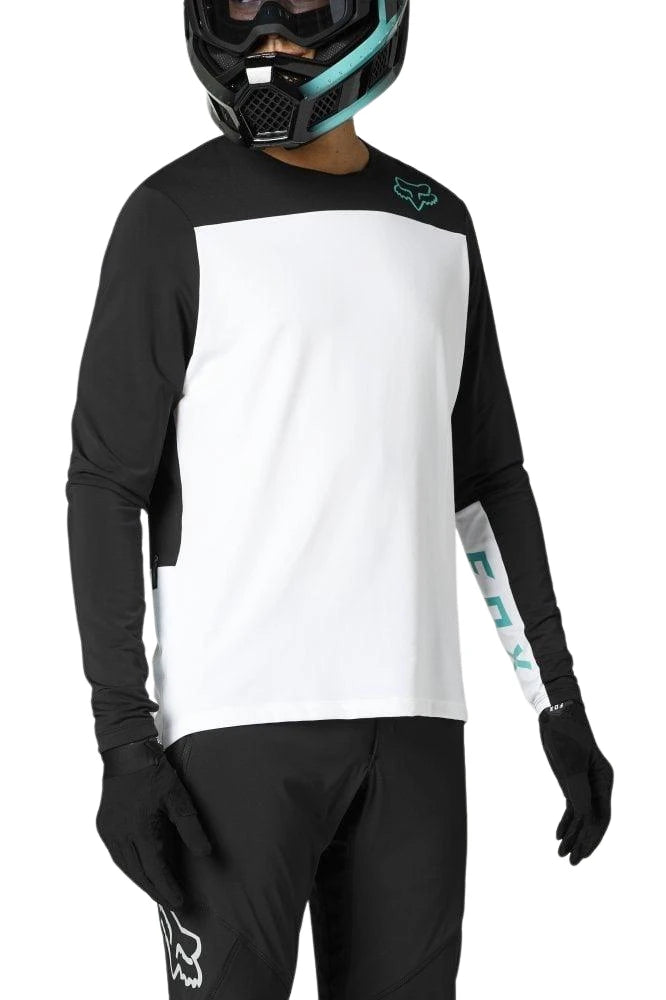 Fox Langärmliges Jersey Defend Delta™ - Liquid-Life #Wähle Deine Farbe_White