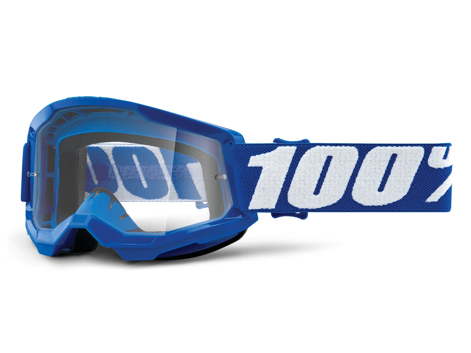 100% Strata 2 Junior Goggle - Clear Lens - Liquid-Life #Wähle Deine Farbe_Blue