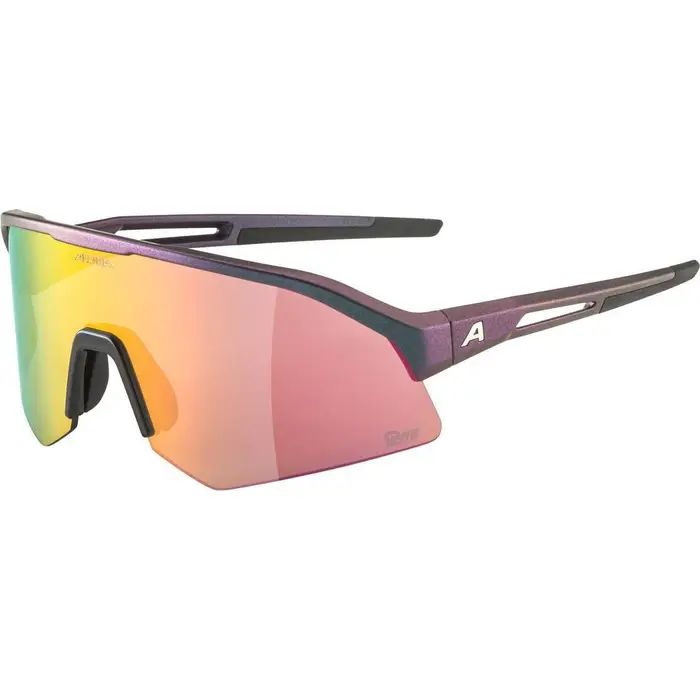 Alpina Sonic Hr - Liquid-Life #Wähle Deine Farbe_black-purple metallic matt/Q-LITE pink I pink mirror Cat.2 I Road 20%