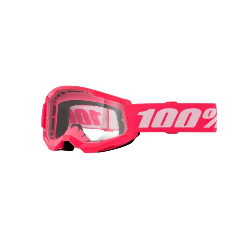 100% Strata 2 Junior Goggle - Clear Lens 2024 #Wähle Deine Farbe_pink