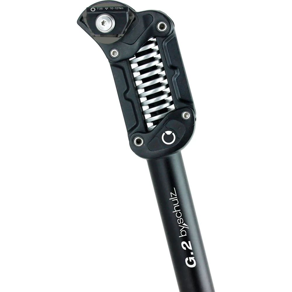 BY.SCHULZ Federsattelstütze G.2 LT 30,9 380mm extra hart - Liquid-Life #Wähle Deine Farbe_schwarz