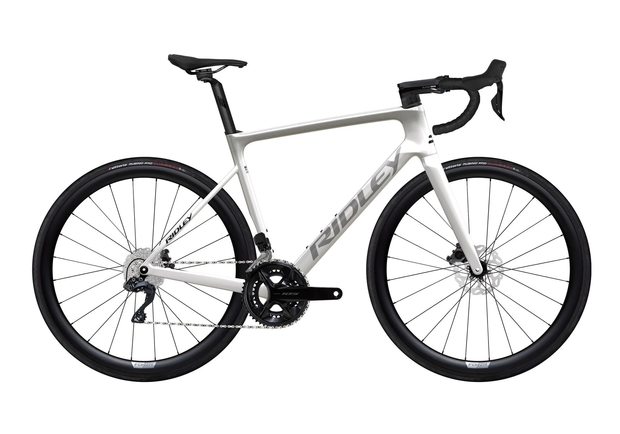 Ridley Falcn 105 DI2 Pearl White Silver 2025
