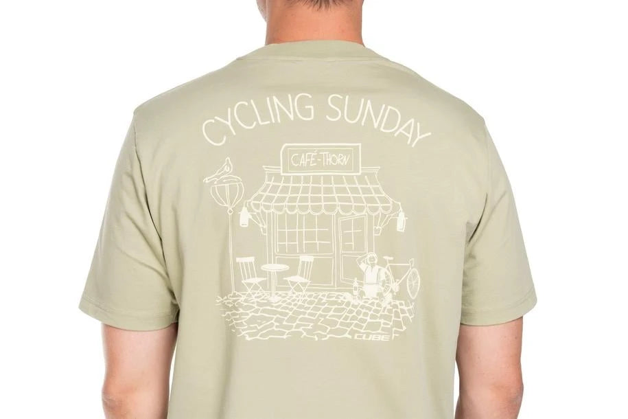 Cube Organic T-Shirt Cycling Sunday GTY FIT - Liquid-Life #Wähle Deine Farbe_green
