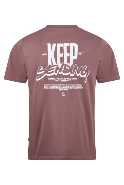 Cube Organic T-Shirt Keep Sending GTY FIT - Liquid-Life #Wähle Deine Farbe_plum