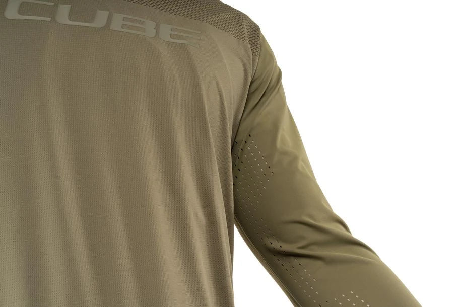 Cube MTB Rundhalstrikot PRO TM langarm - Liquid-Life #Wähle Deine Farbe_reed green