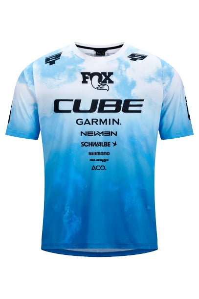 Cube MTB Trikot X Actionteam kurzarm - Liquid-Life #Wähle Deine Farbe_topas blue