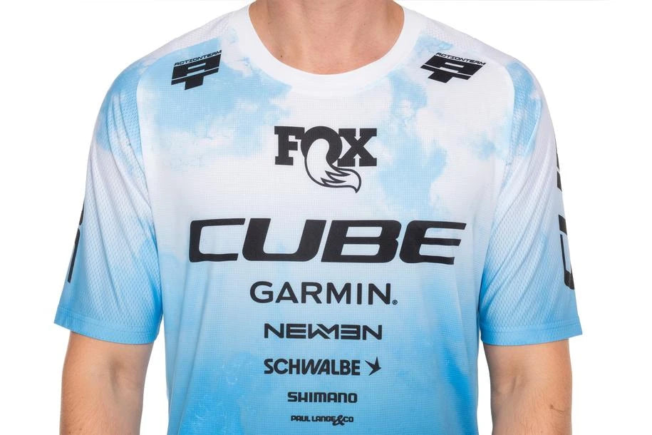 Cube MTB Trikot X Actionteam kurzarm - Liquid-Life #Wähle Deine Farbe_topas blue
