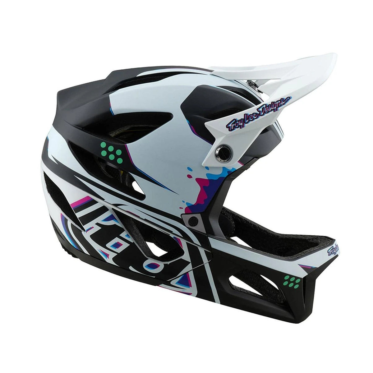 Troy Lee Designs Stage 2 Mips Helm - Liquid-Life #Wähle Deine Farbe_Proton White