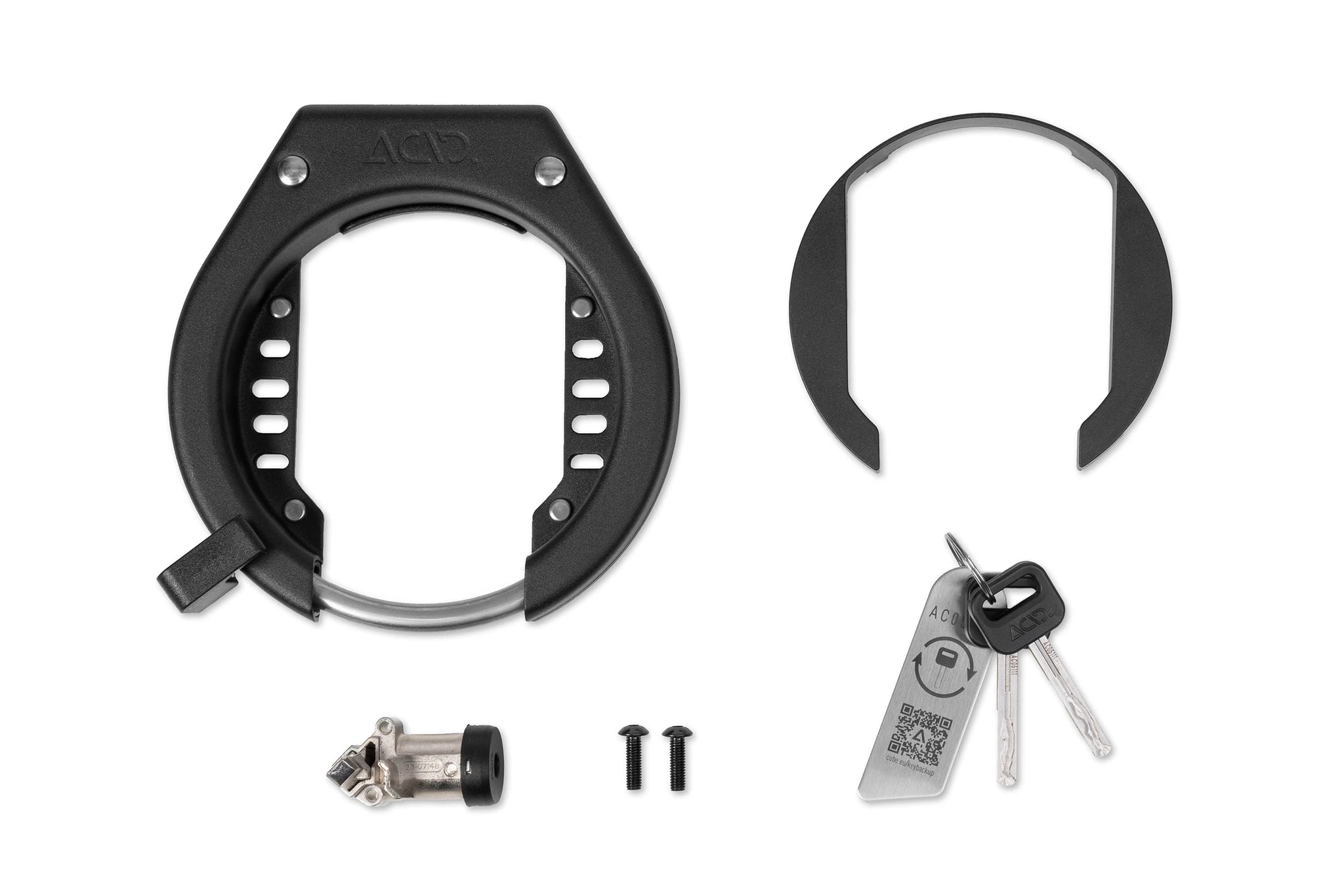 Acid Rahmen- und Akkuschloss-Set LATCH 6078 D - Liquid-Life #Wähle Deine Farbe_schwarz