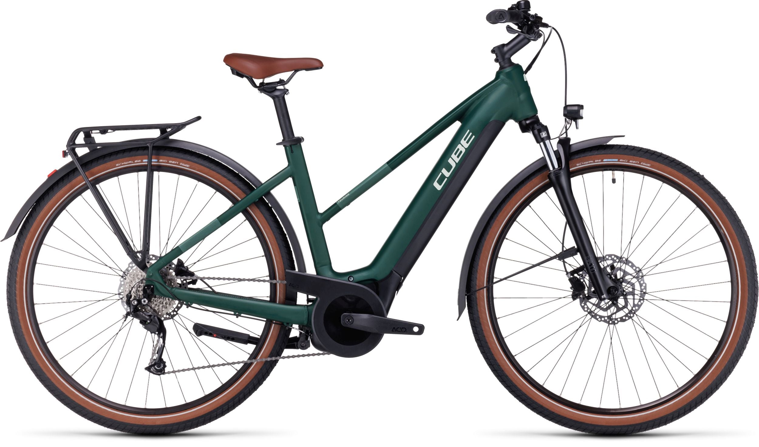Cube Touring Hybrid ONE 500 darkgreen´n´green Trapez