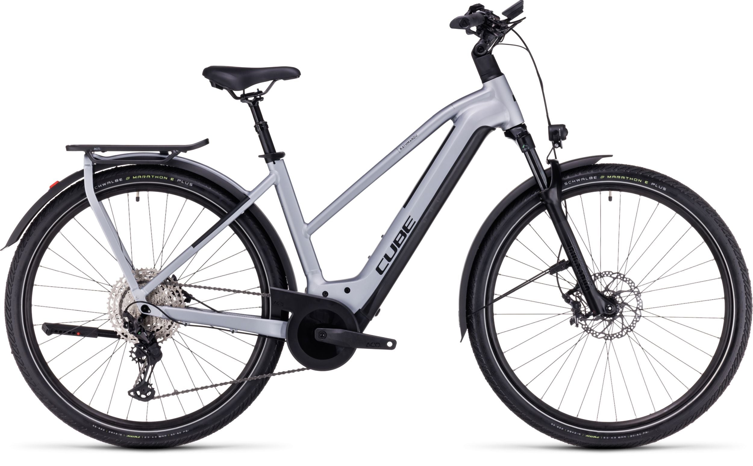 Cube Kathmandu Hybrid SLX 750 polarsilver´n´black Trapez 2024