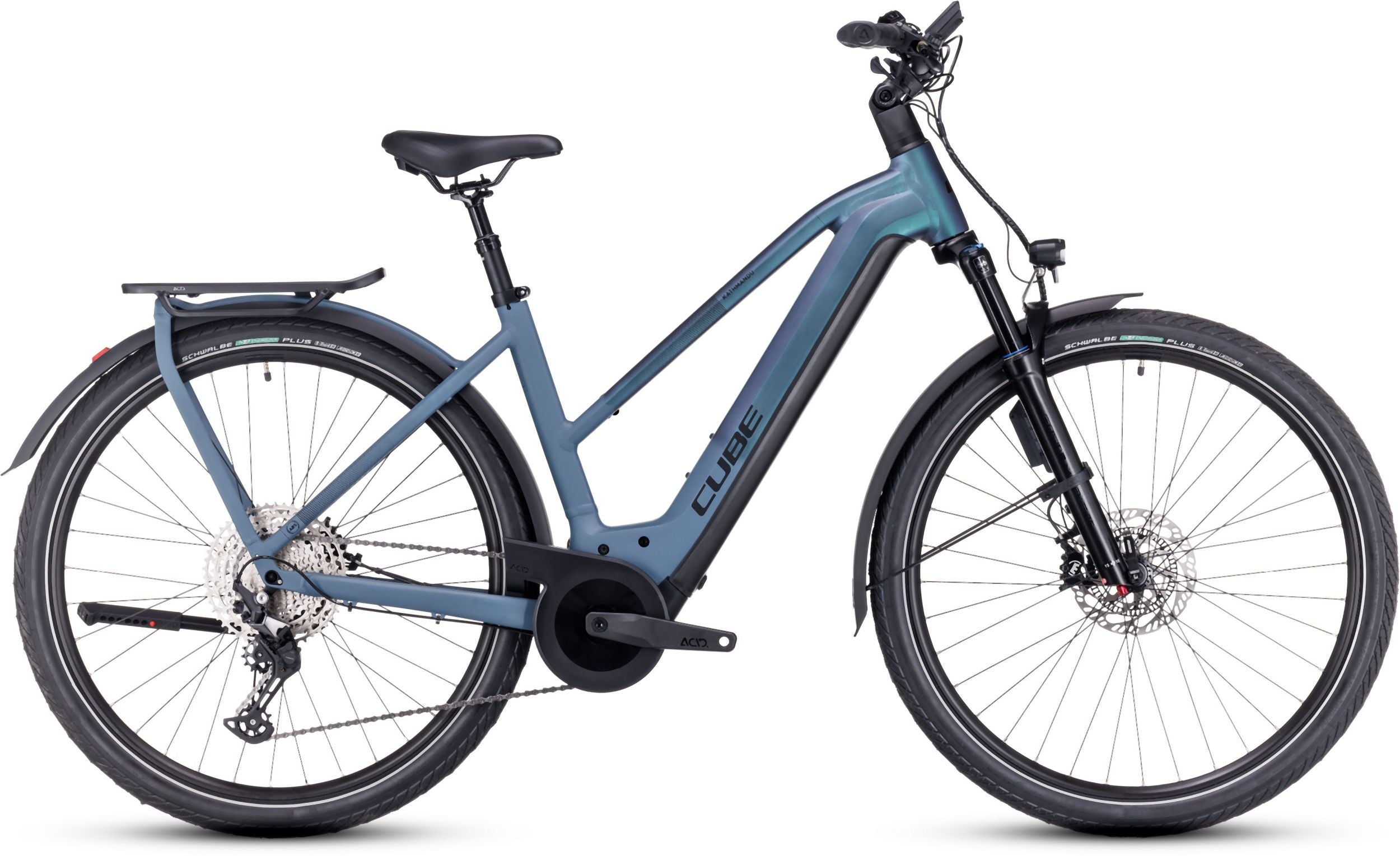 Cube Kathmandu Hybrid ABS 750 smaragdgrey´n´blue Trapez 2024