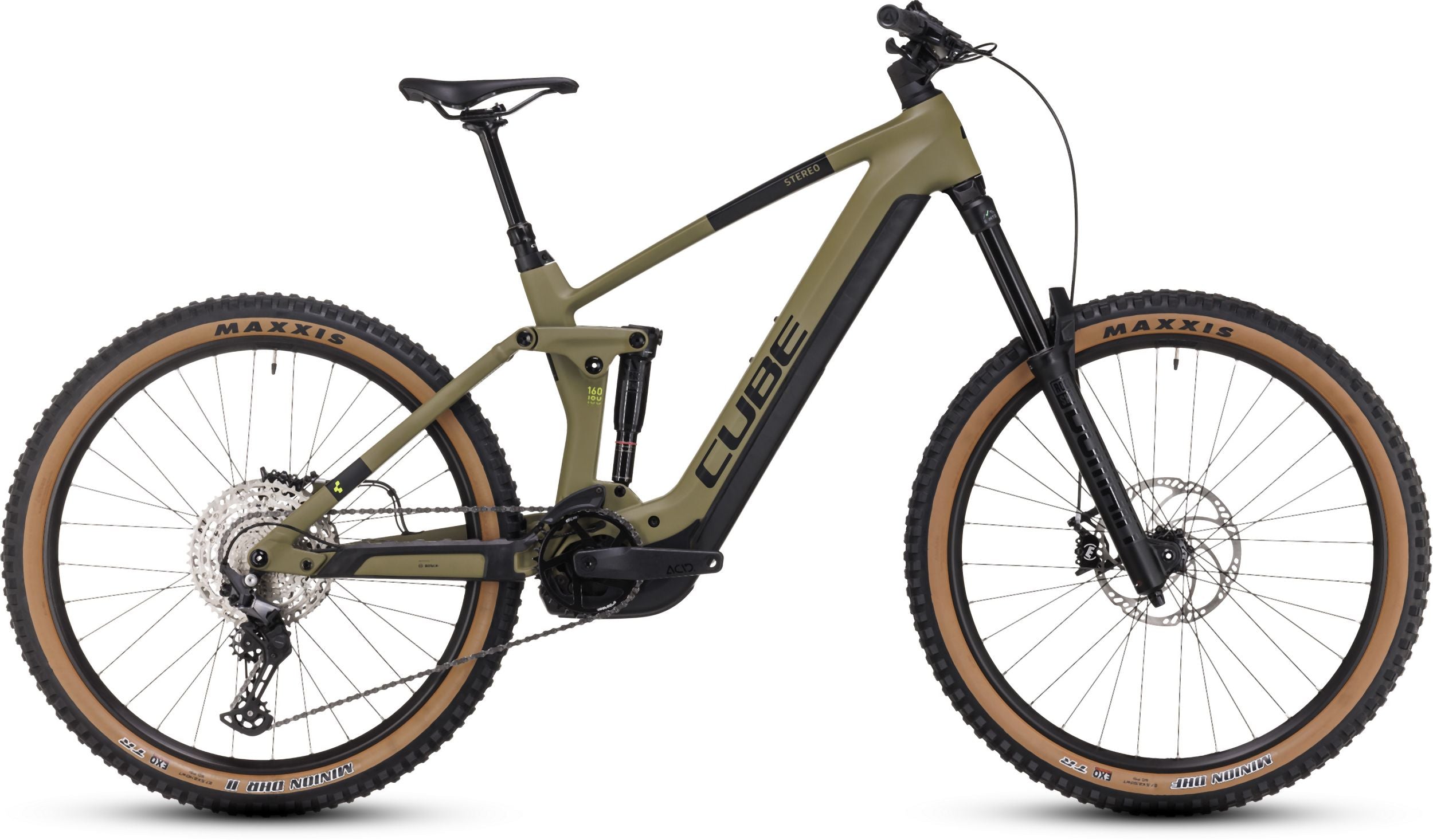 Cube Stereo Hybrid 160 HPC Race 750 olive´n´green