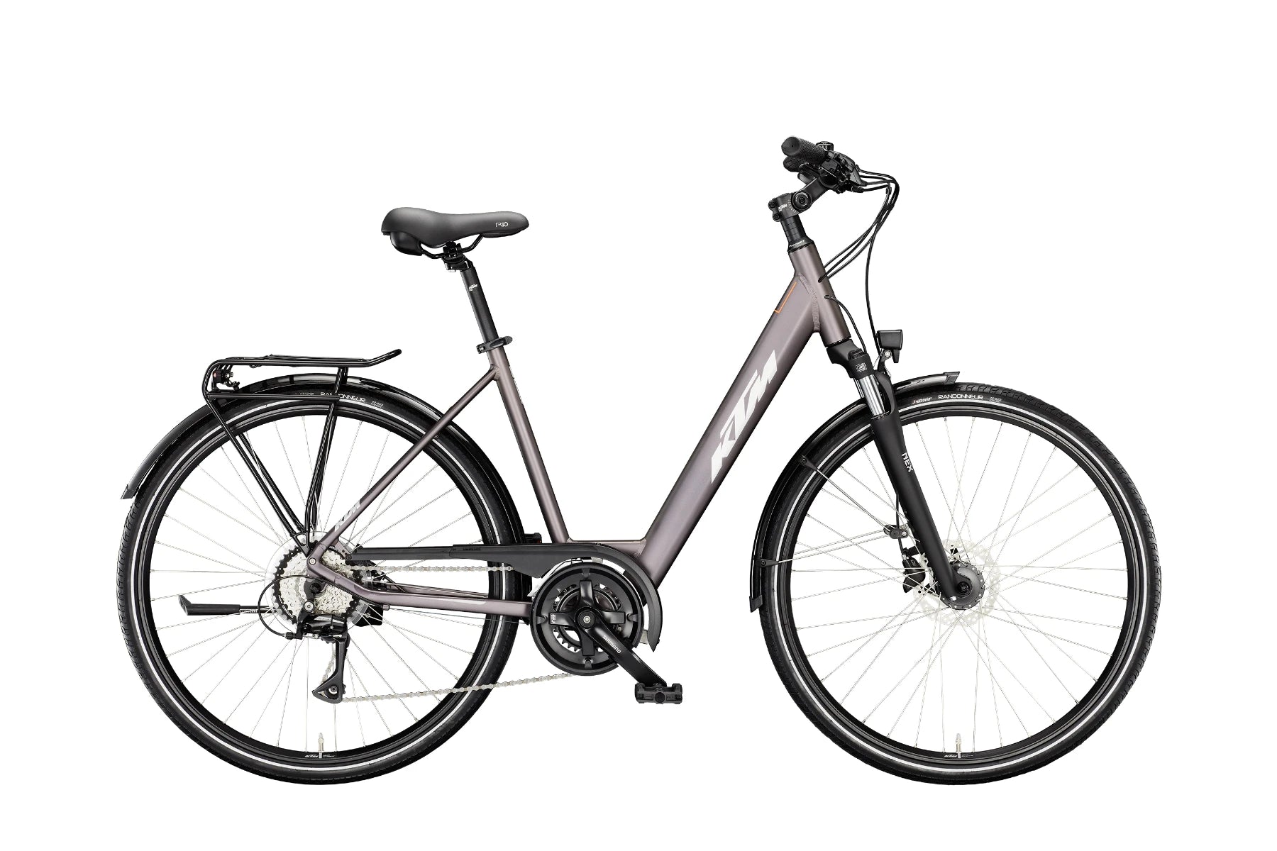 KTM LIFE RIDE Tiefeinsteiger Elderberry Matt (Silv.&Orange) 2024