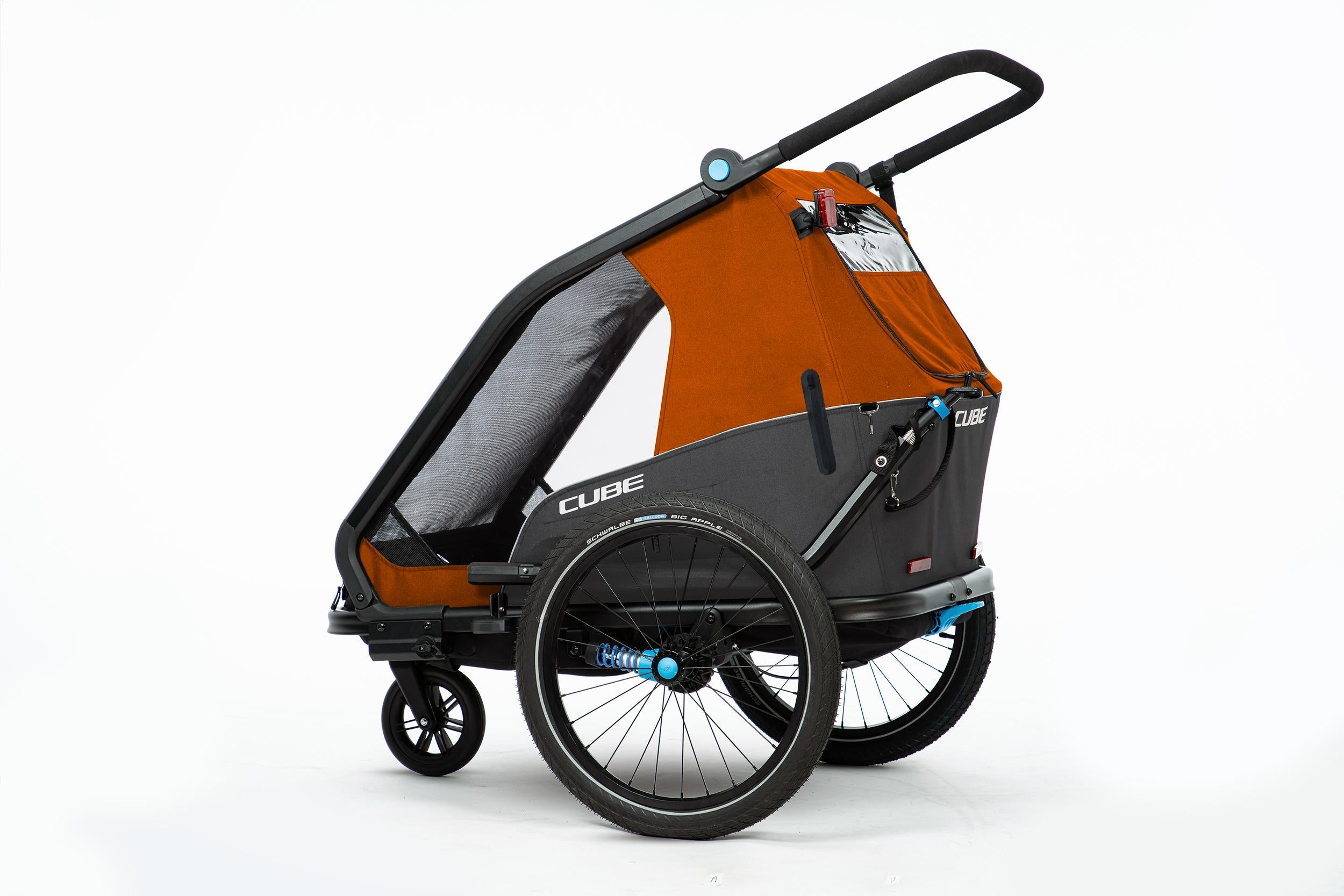 Cube children's bicycle trailer Double CMPT X Actionteam