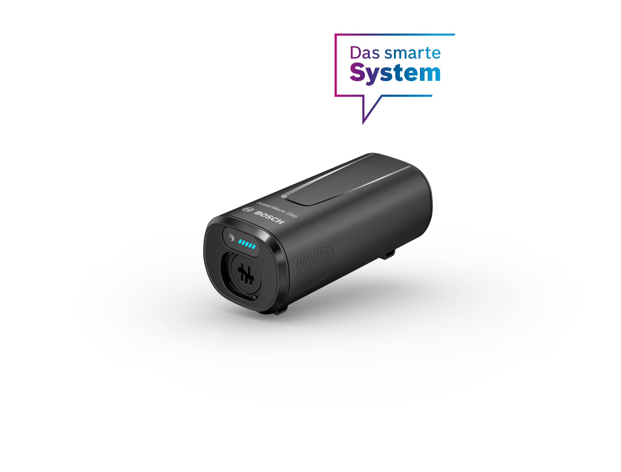 Bosch PowerTube 500 Akku für E-Bikes, schwarz, kompakt und leistungsstark, mit LED-Anzeige und smartem System.