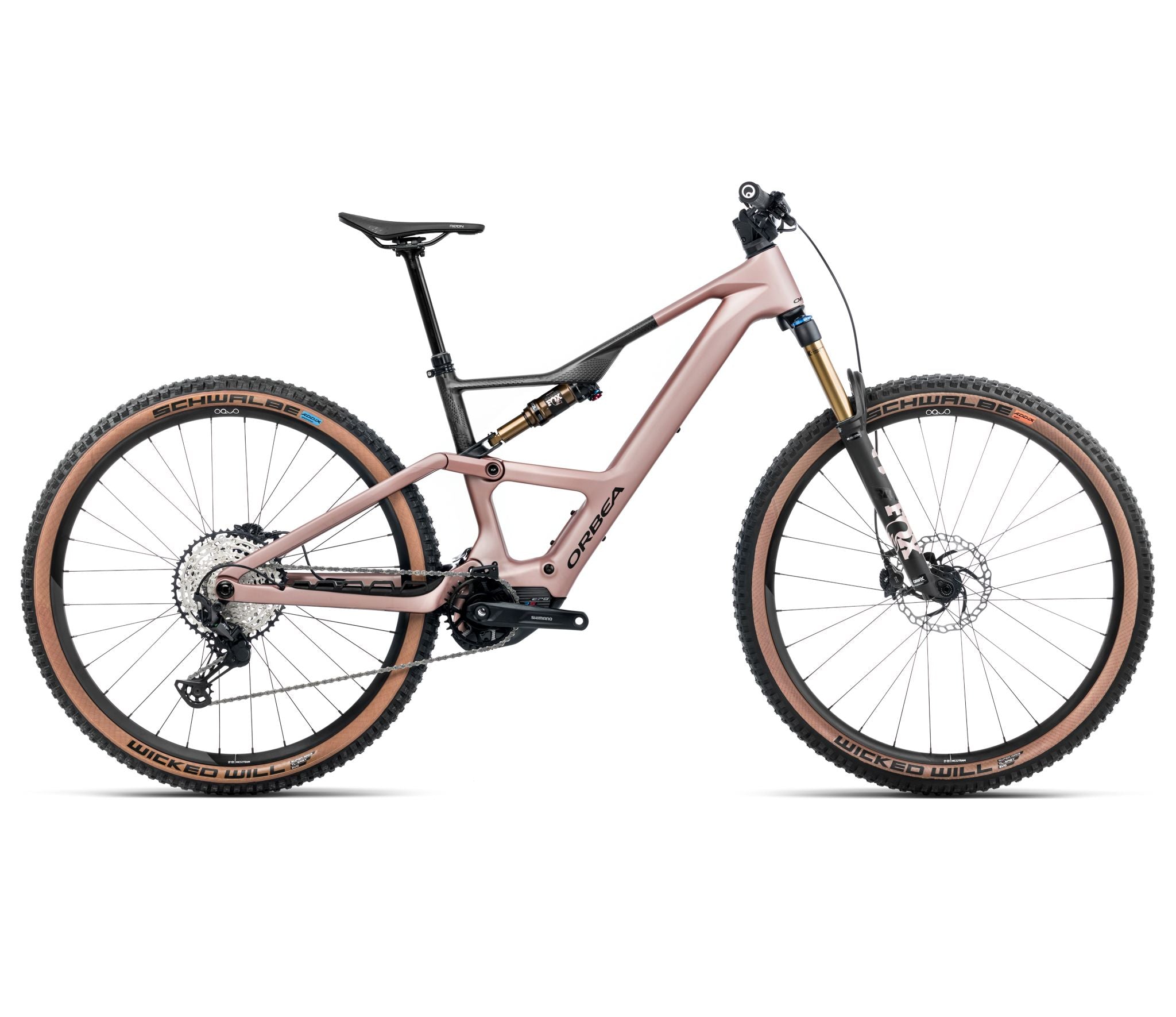 Orbea RISE SL M10 630W Desert Rose - Carbon Raw 2025