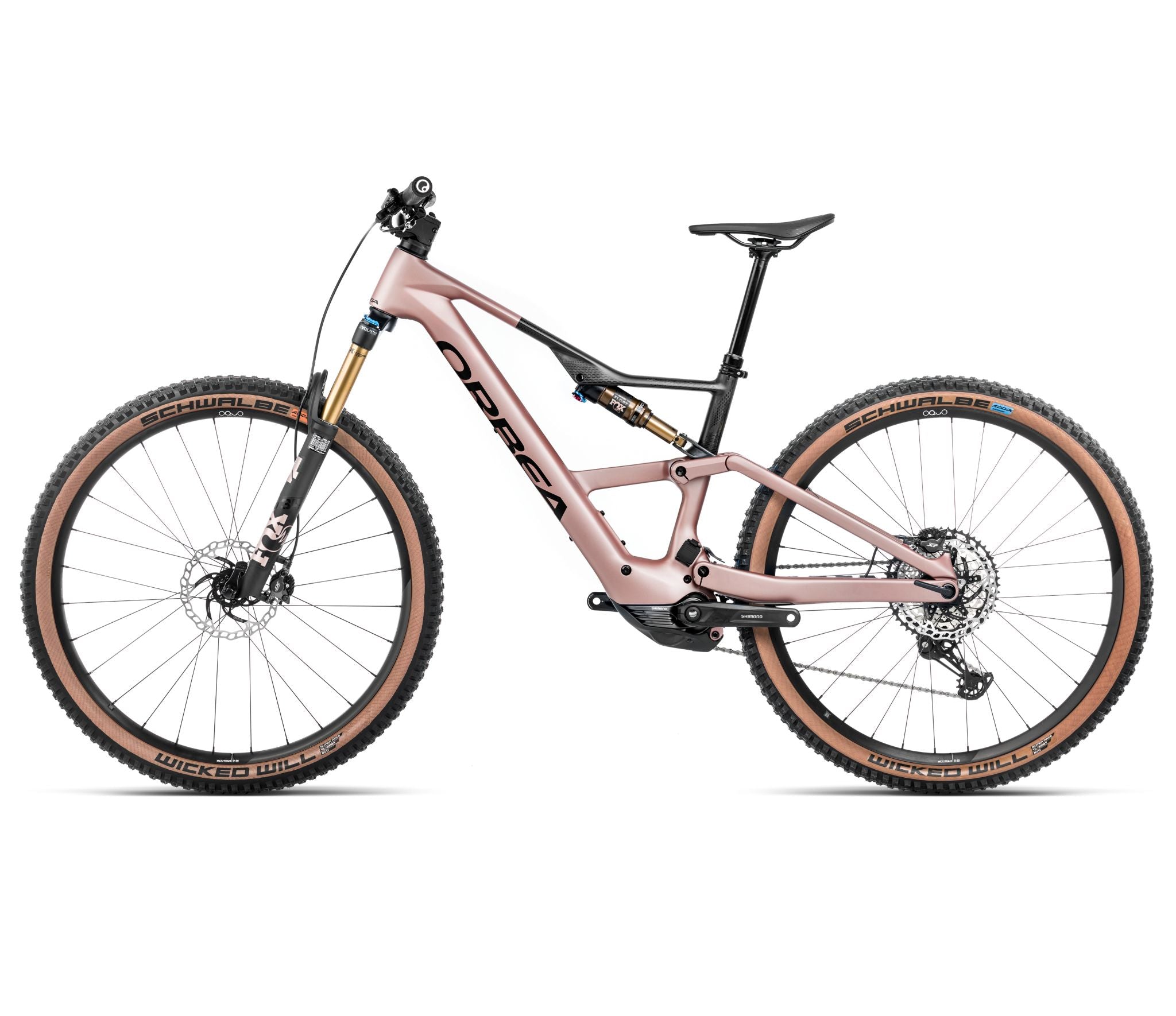 Orbea RISE SL M10 630W Desert Rose - Carbon Raw 2025