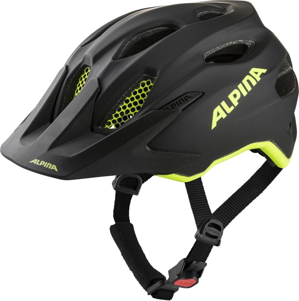 Alpina Carapax Jr. - Liquid-Life #Wähle Deine Farbe_Flash Black-Neon-Yel Matt