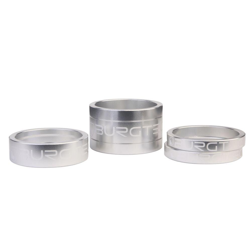 Burgtec Vorbau Spacer Set - Liquid-Life #Wähle Deine Farbe_Rhodium Silver