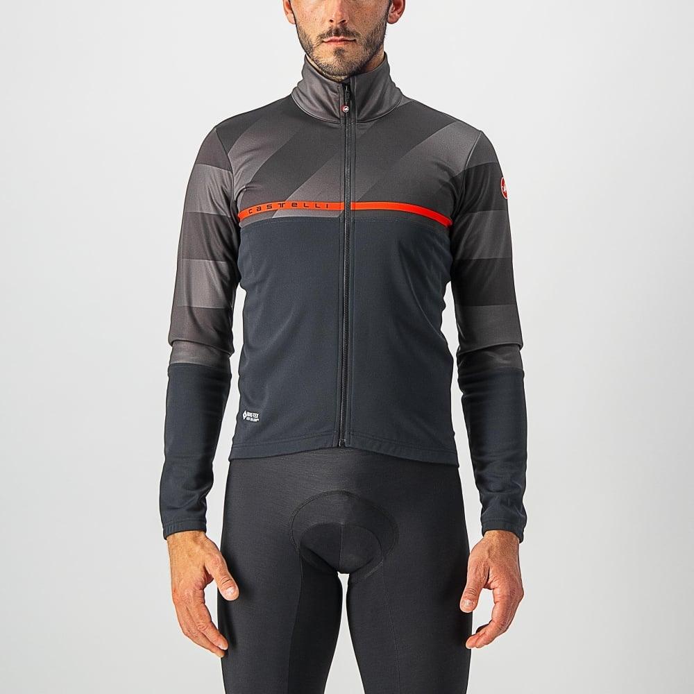 Castelli Finestre Jacket - Liquid-Life #Wähle Deine Farbe_Light Black/Dark Gray-Red