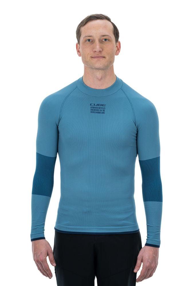 Cube Funktionsunterhemd Race Be Warm langarm - Liquid-Life #Wähle Deine Farbe_Blue