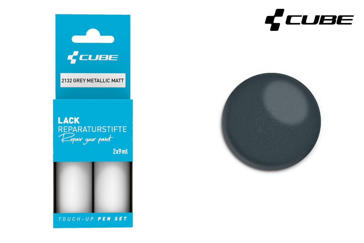 Cube Lackstift Set GREY METALLIC matt 2132 - Liquid-Life