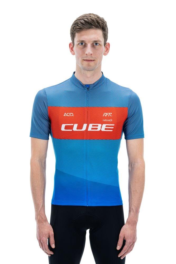 Cube TEAMLINE Trikot CMPT kurzarm - Liquid-Life #Wähle Deine Farbe_Blue´n´Red´n´Grey